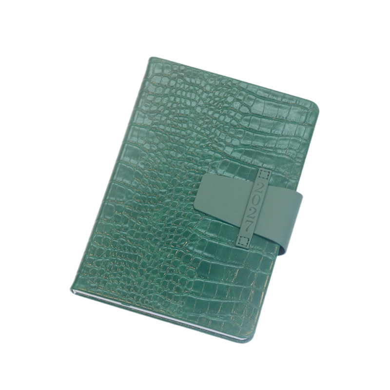 Cuaderno de cuero verde
