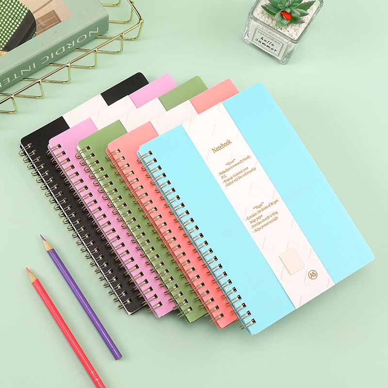 Cuaderno de espiral atado